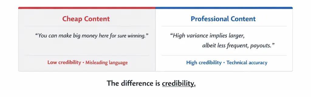 Stop Buying Cheap Content: Why “Budget” Articles Are Killing Your Casino’s SEO